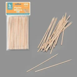 100 agitateurs en bois - 11 x 0,5 cm