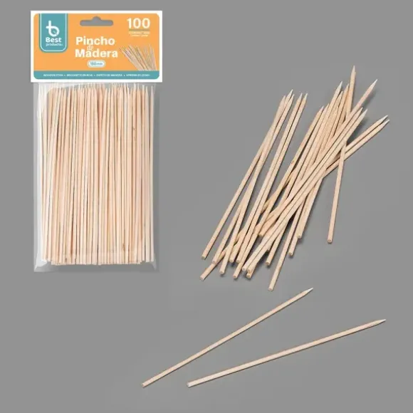 100 agitateurs en bois - 11 x 0,5 cm