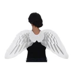 Ailes d'Ange Pailletées - Blanc et Argent