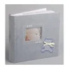 Album photo de naissance - 23 x 23 x 5 cm - Couleur Bleu Ciel