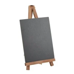 Ardoise avec chevalet en bois - 15 x 30 x 19 cm