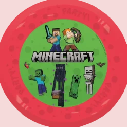 Assiette réutilisable - Diamètre 21 cm - Minecraft™