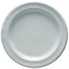 12 assiettes blanches en carton - Diamètre 29 cm