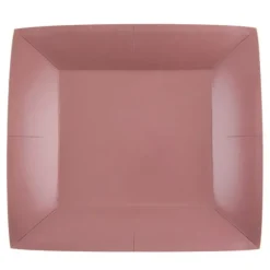 10 Assiettes Carrées Compostables Rainbow 23 cm - Couleur au choix
