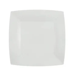 10 Assiettes Carrées Compostables Rainbow 23 cm - Couleur au choix