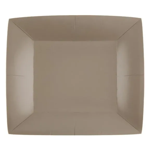 10 Assiettes Carrées Compostables Rainbow 23 cm - Couleur au choix
