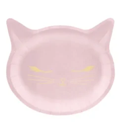 6 Assiettes Chat en carton - Meow Party