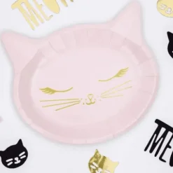 6 Assiettes Chat en carton - Meow Party