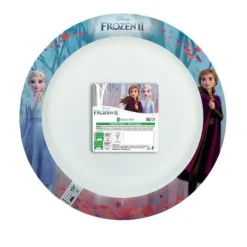 8 Assiettes Creuses en carton - Compostables (FSC®) - La Reine des Neiges 2 - 23,8 cm