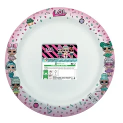 8 Assiettes Creuses en carton - Compostables (FSC®) - LOL Surprise™ - 23,8 cm