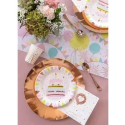 10 Assiettes en carton - 1 an