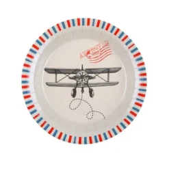 10 Assiettes en carton - Bon Voyage