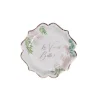 8 Assiettes en carton - Botanique et Rose Gold - 23 cm