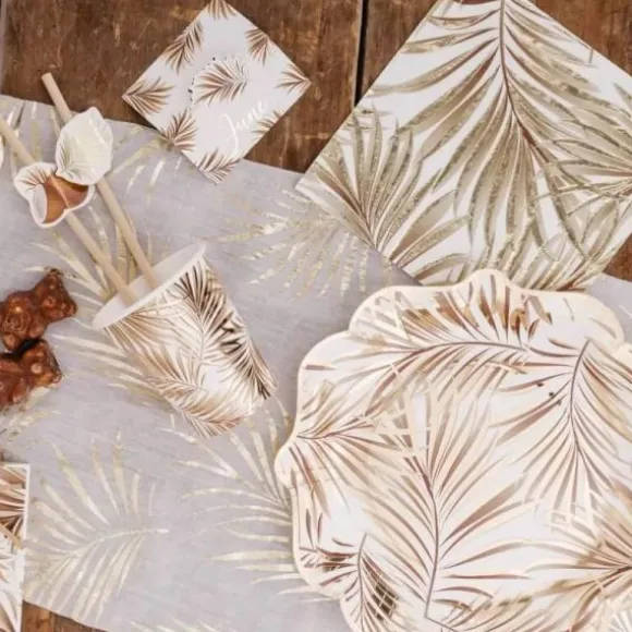 8 Assiettes en carton - Collection Tropicool