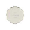 8 assiettes en carton "Communion" - Diamètre 18 cm - Collection Communion Effet Lin et Or