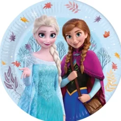 8 assiettes en carton - Diamètre 23 cm - La Reine des Neiges 2™