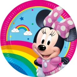 8 assiettes en carton - Diamètre 23 cm - Minnie Mouse™