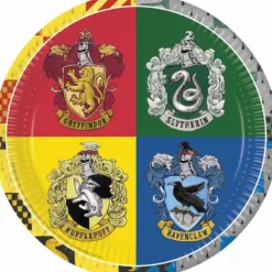 8 assiettes en carton - Diamètre 23 cm - Harry Potter™