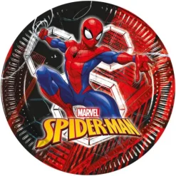 8 assiettes en carton - Diamètre 23 cm - Spider-Man™