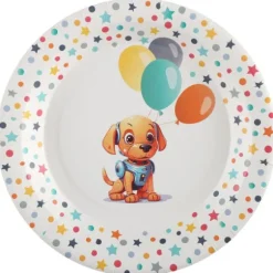 10 assiettes en carton - Diamètre 22,5 cm - Collection Happy Cop's