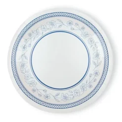 8 assiettes en carton - Diamètre 18 cm - Collection Fleur Bleue