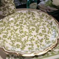 8 assiettes en carton - Diamètre 23 cm - Collection Botanica Verde