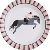 10 Assiettes en carton Equitation