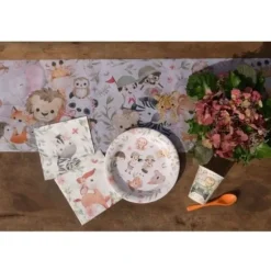 10 Assiettes en carton - Explorateur - 22,5 cm