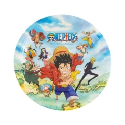 8 assiettes en carton FSC® - Diamètre 18 cm - Dragon Ball Super ®