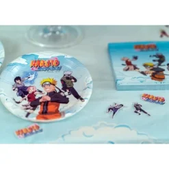 8 assiettes en carton FSC® - Diamètre 18 cm - Naruto Shippuden ®
