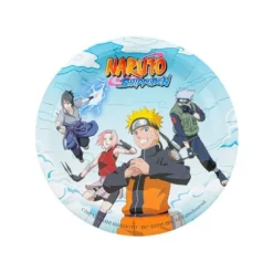 8 assiettes en carton FSC® - Diamètre 18 cm - Naruto Shippuden ®
