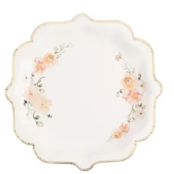 8 assiettes en carton FSC® - Diamètre 23 cm - Collection Peachy