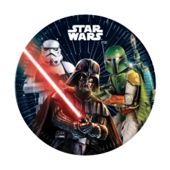 8 Assiettes en carton FSC Star Wars Galaxy™ 23 cm