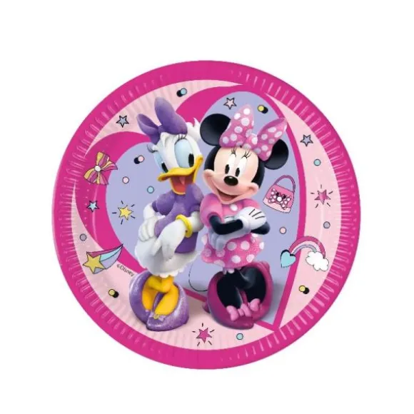 8 Assiettes en carton Minnie Junior™ 23 cm