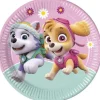 8 Assiettes en Carton - Pat'Patrouille Girly