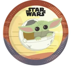 8 Assiettes en carton Star Wars Mandalorian™