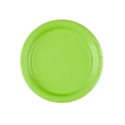 8 Assiettes en Carton Vertes Kiwi - 23 cm