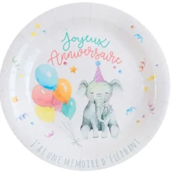 10 Assiettes en carton - Zoo Party