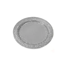 6 Assiettes "Festive" - Gris