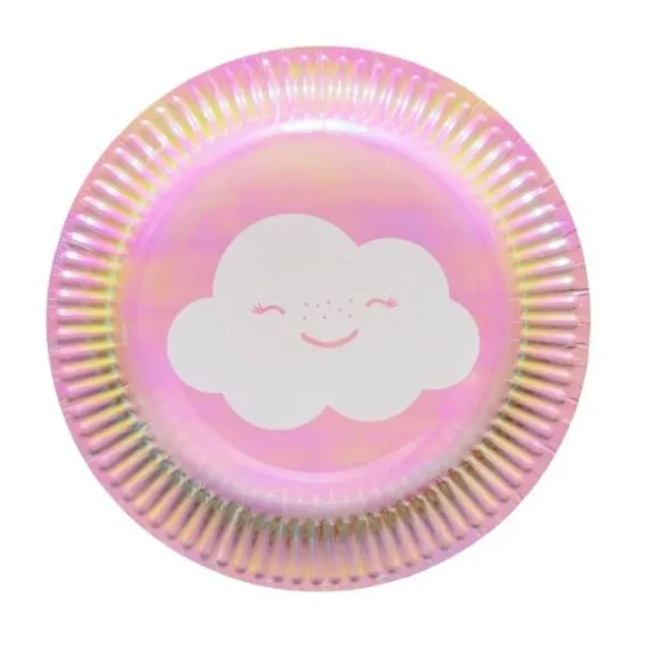 8 Assiettes Nuage - Holographique