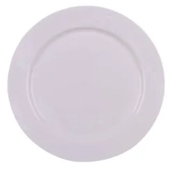 10 assiettes "Picnik" blanches incassables en polypropylène - Diamètre 26 cm