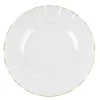 6 assiettes réutilisables en plastique - Diamètre 19 cm - Couleur au choix
