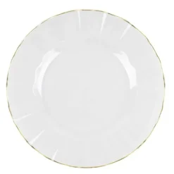 6 assiettes réutilisables en plastique - Diamètre 19 cm - Couleur au choix