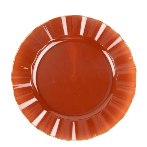 6 assiettes réutilisables en plastique - Diamètre 26 cm - Couleur au choix