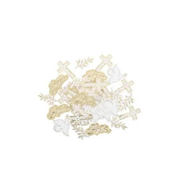 Assortiment de 100 Confettis - Collection Baptême Jolis Brins