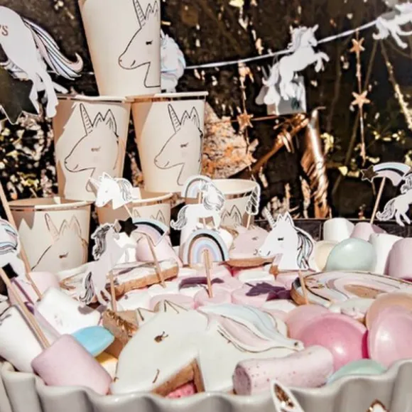 Assortiment de 12 Pics - Collection Licorne Pastel