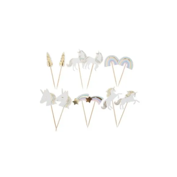Assortiment de 12 Pics - Collection Licorne Pastel