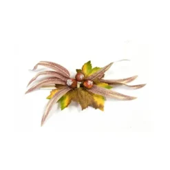 Automne - Centre de table marrons et feuilles