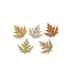 Automne - 5 Feuilles d'Erables en bois