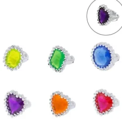 Bague fantaisie avec pierre précieuse - 3 cm - Modèle Aléatoire